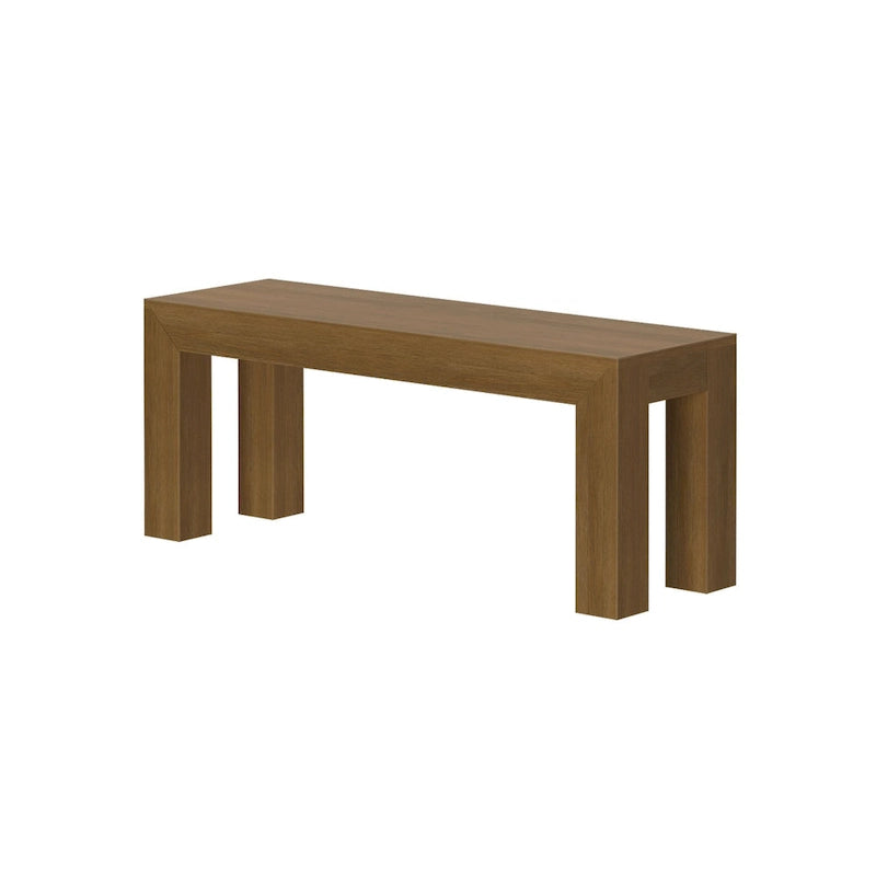 Banc de salle à manger moderne à panneaux et poutres pour table de 60 pouces - 49