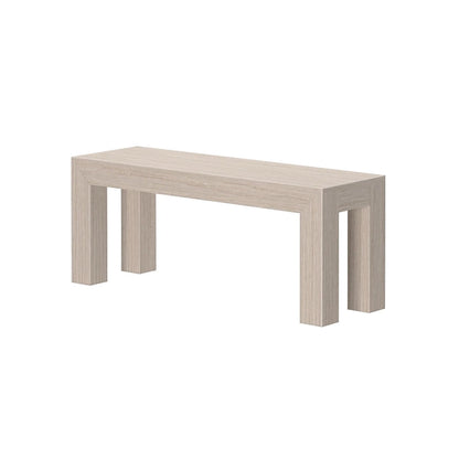 Banc de salle à manger moderne à panneaux et poutres pour table de 60 pouces - 49