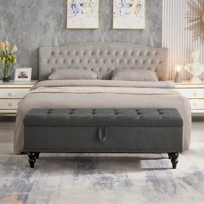 Banc-pouf de lit 59 avec rangement