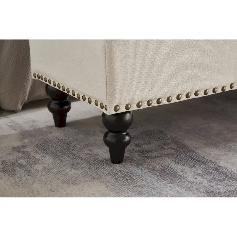 Banc-pouf de lit 59 avec rangement