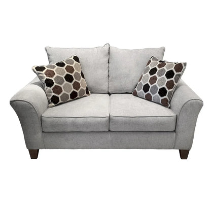 Canapé deux places Roundhill Furniture Camero en tissu avec dossier coussin