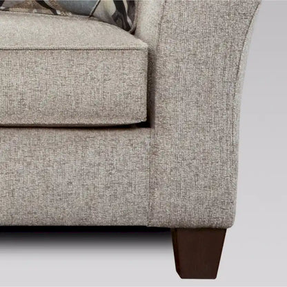 Canapé deux places Roundhill Furniture Camero en tissu avec dossier coussin