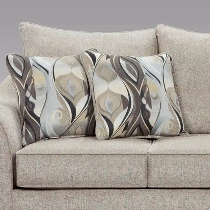 Canapé deux places Roundhill Furniture Camero en tissu avec dossier coussin
