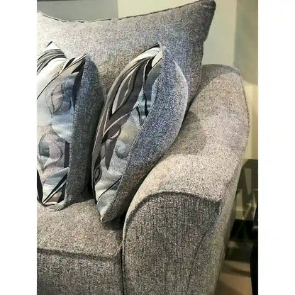 Canapé deux places Roundhill Furniture Camero en tissu avec dossier coussin