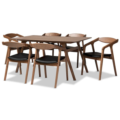Ensemble de salle à manger 7 pièces Harland style moderne du milieu du siècle