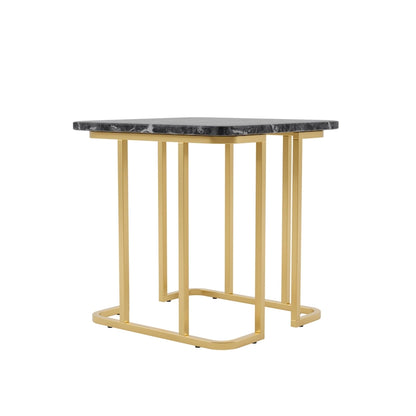 Table d'appoint contemporaine Deeanne de 61 cm (24 pouces) en faux marbre de Furniture of America