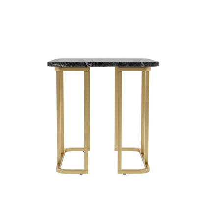 Table d'appoint contemporaine Deeanne de 61 cm (24 pouces) en faux marbre de Furniture of America