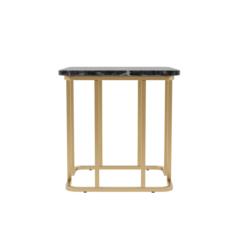 Table d'appoint contemporaine Deeanne de 61 cm (24 pouces) en faux marbre de Furniture of America