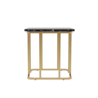 Table d'appoint contemporaine Deeanne de 61 cm (24 pouces) en faux marbre de Furniture of America