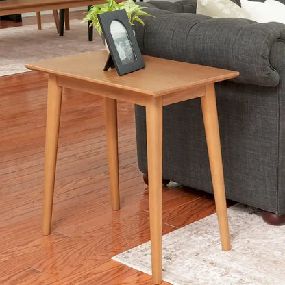 Table d'appoint rectangulaire Plank and Beam style Mid-Century - 24