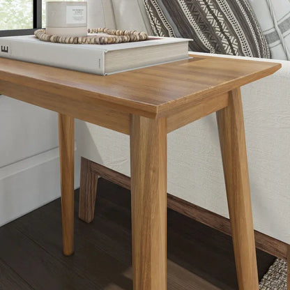 Table d'appoint rectangulaire Plank and Beam style Mid-Century - 24