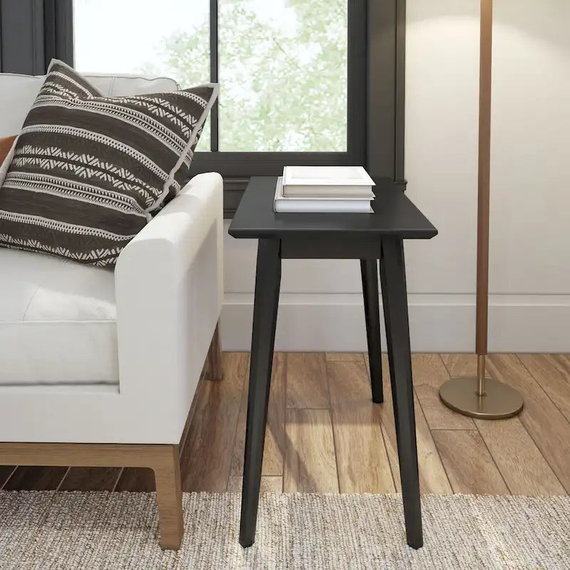 Table d'appoint rectangulaire Plank and Beam style Mid-Century - 24