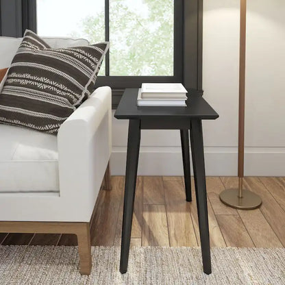 Table d'appoint rectangulaire Plank and Beam style Mid-Century - 24