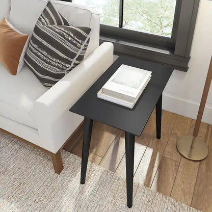 Table d'appoint rectangulaire Plank and Beam style Mid-Century - 24