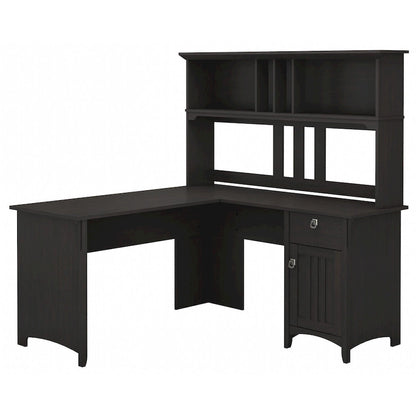 Bureau en L Bush Furniture Salinas 60W avec rangement intégré