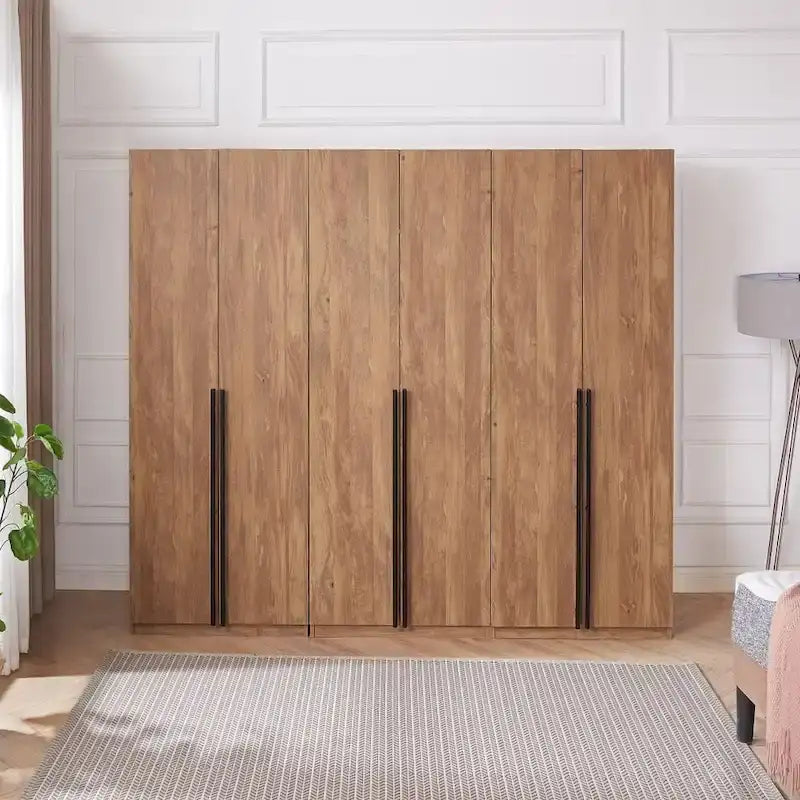 Manhattan Comfort Lee Modern Freestanding 3-Piece Module Wardrobe Closet Armoire