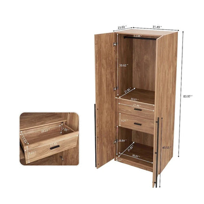 Armoire-penderie modulaire moderne autoportante Manhattan Comfort Lee, composée de 3 pièces