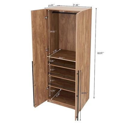 Armoire-penderie modulaire moderne autoportante Manhattan Comfort Lee, composée de 3 pièces