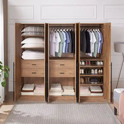 Armoire-penderie modulaire moderne autoportante Manhattan Comfort Lee, composée de 3 pièces