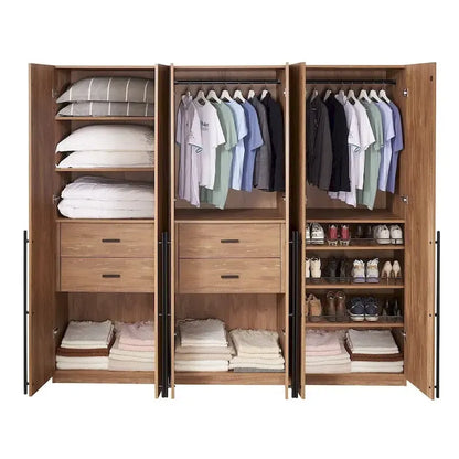 Armoire-penderie modulaire moderne autoportante Manhattan Comfort Lee, composée de 3 pièces