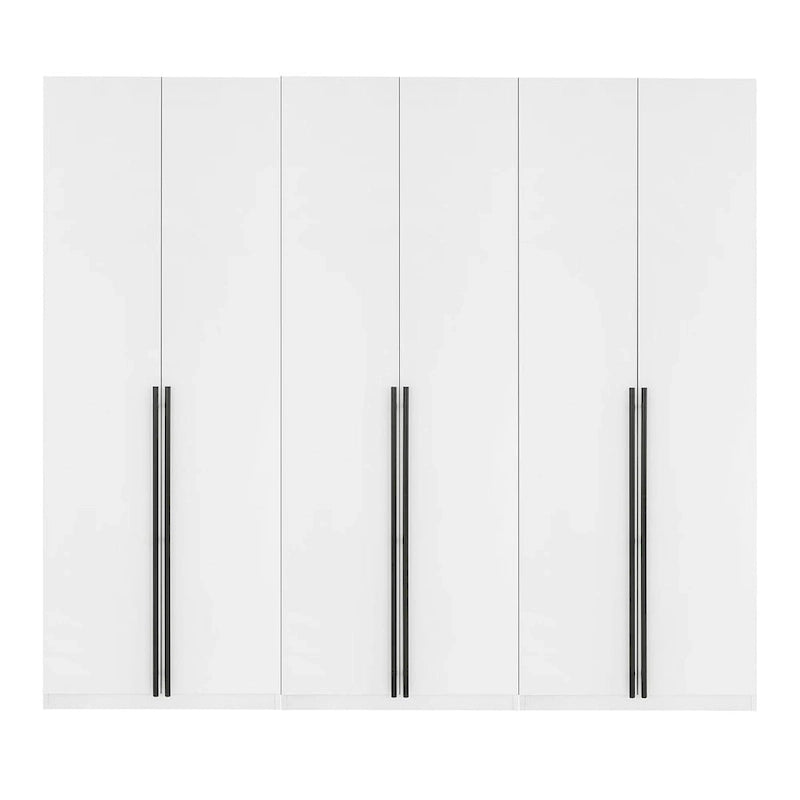 Armoire-penderie modulaire moderne autoportante Manhattan Comfort Lee, composée de 3 pièces