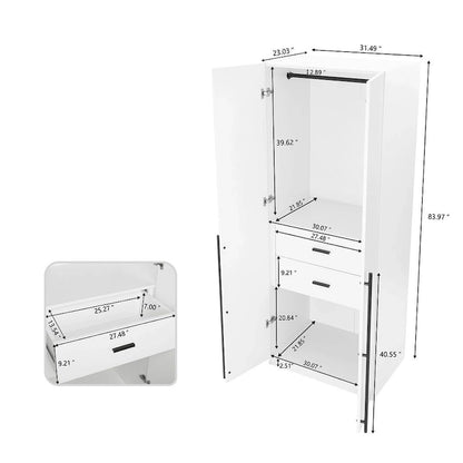 Armoire-penderie modulaire moderne autoportante Manhattan Comfort Lee, composée de 3 pièces