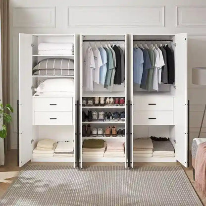 Armoire-penderie modulaire moderne autoportante Manhattan Comfort Lee, composée de 3 pièces