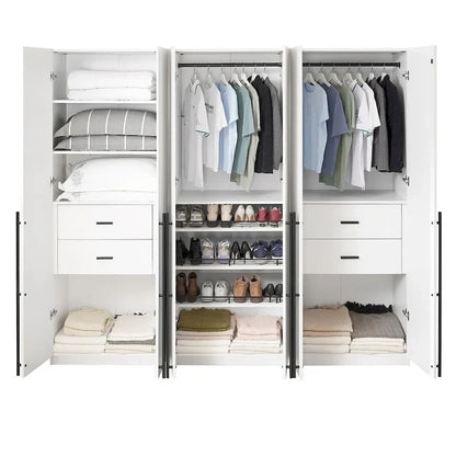 Armoire-penderie modulaire moderne autoportante Manhattan Comfort Lee, composée de 3 pièces