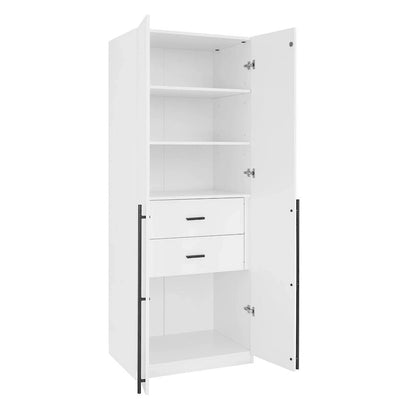 Armoire-penderie modulaire moderne autoportante Manhattan Comfort Lee, composée de 3 pièces