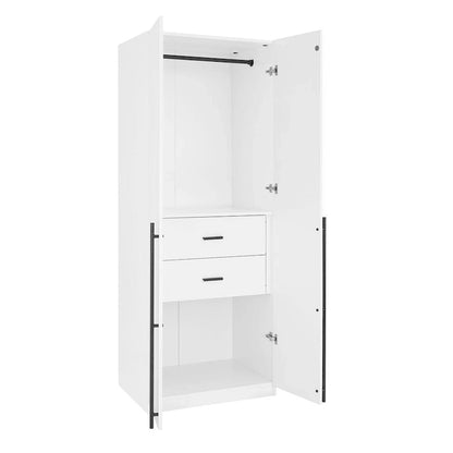 Armoire-penderie modulaire moderne autoportante Manhattan Comfort Lee, composée de 3 pièces