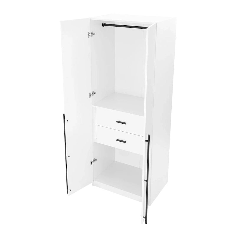 Armoire-penderie modulaire moderne autoportante Manhattan Comfort Lee, composée de 3 pièces