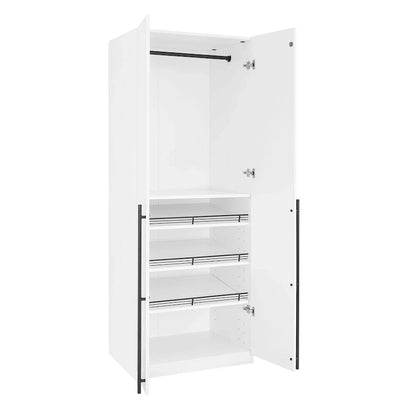 Armoire-penderie modulaire moderne autoportante Manhattan Comfort Lee, composée de 3 pièces