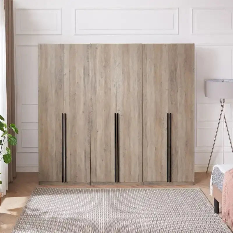 Armoire-penderie modulaire moderne autoportante Manhattan Comfort Lee, composée de 3 pièces