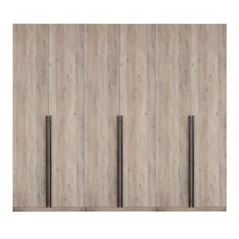 Armoire-penderie modulaire moderne autoportante Manhattan Comfort Lee, composée de 3 pièces
