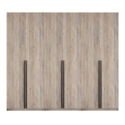 Armoire-penderie modulaire moderne autoportante Manhattan Comfort Lee, composée de 3 pièces