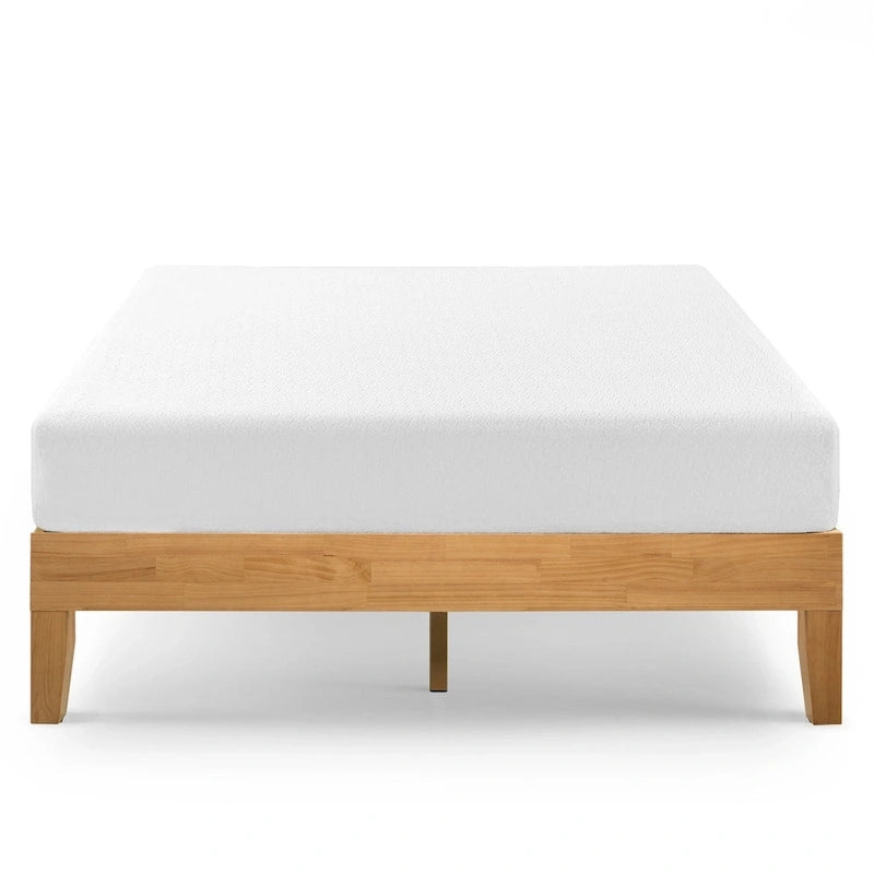 Priage by Zinus Lit plateforme de luxe en bois de pin massif de 14 pouces
