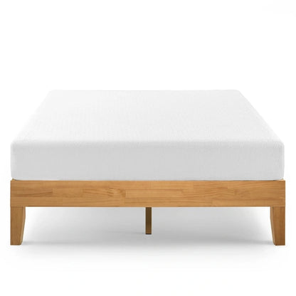 Priage by Zinus Lit plateforme de luxe en bois de pin massif de 14 pouces