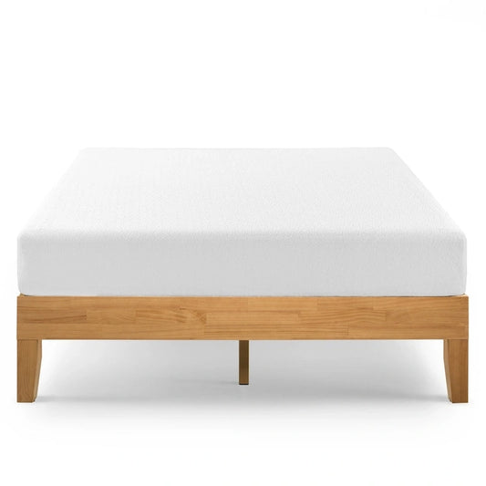 Priage by Zinus Lit plateforme de luxe en bois de pin massif de 14 pouces