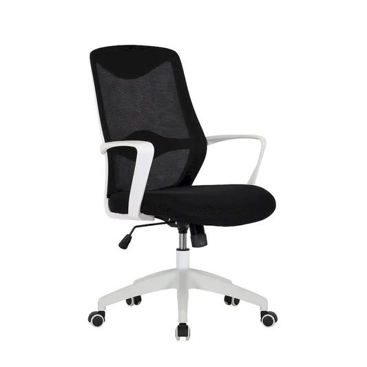 Chaise de bureau Porthos Home Casen, dossier en maille, assise réglable en hauteur