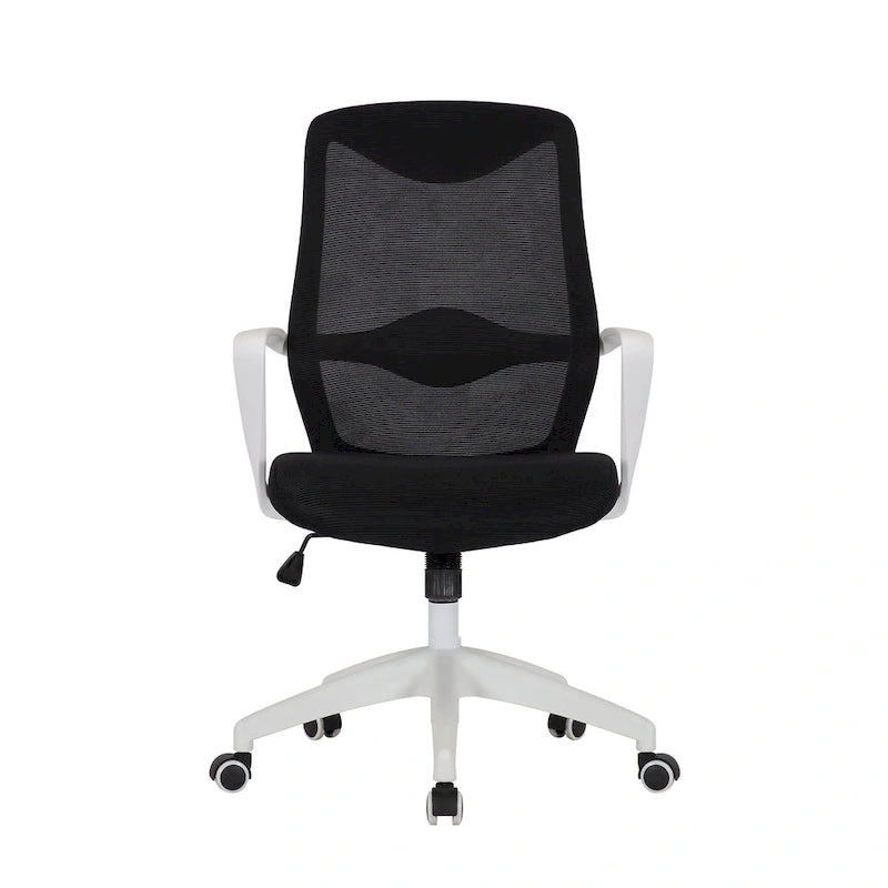 Chaise de bureau Porthos Home Casen, dossier en maille, assise réglable en hauteur