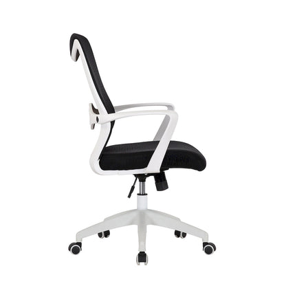 Chaise de bureau Porthos Home Casen, dossier en maille, assise réglable en hauteur