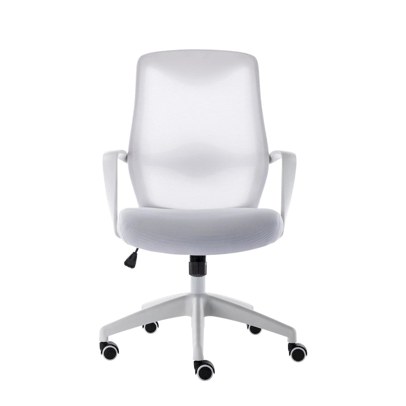 Chaise de bureau Porthos Home Casen, dossier en maille, assise réglable en hauteur