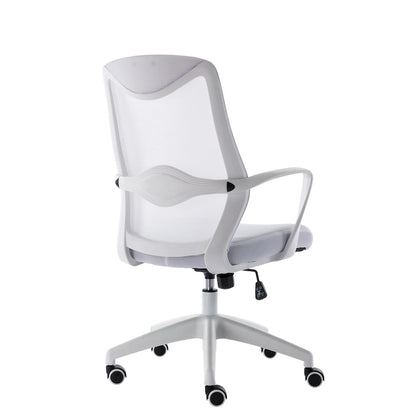 Chaise de bureau Porthos Home Casen, dossier en maille, assise réglable en hauteur