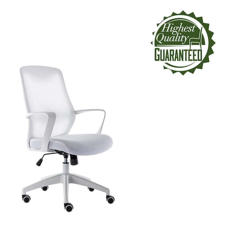 Chaise de bureau Porthos Home Casen, dossier en maille, assise réglable en hauteur