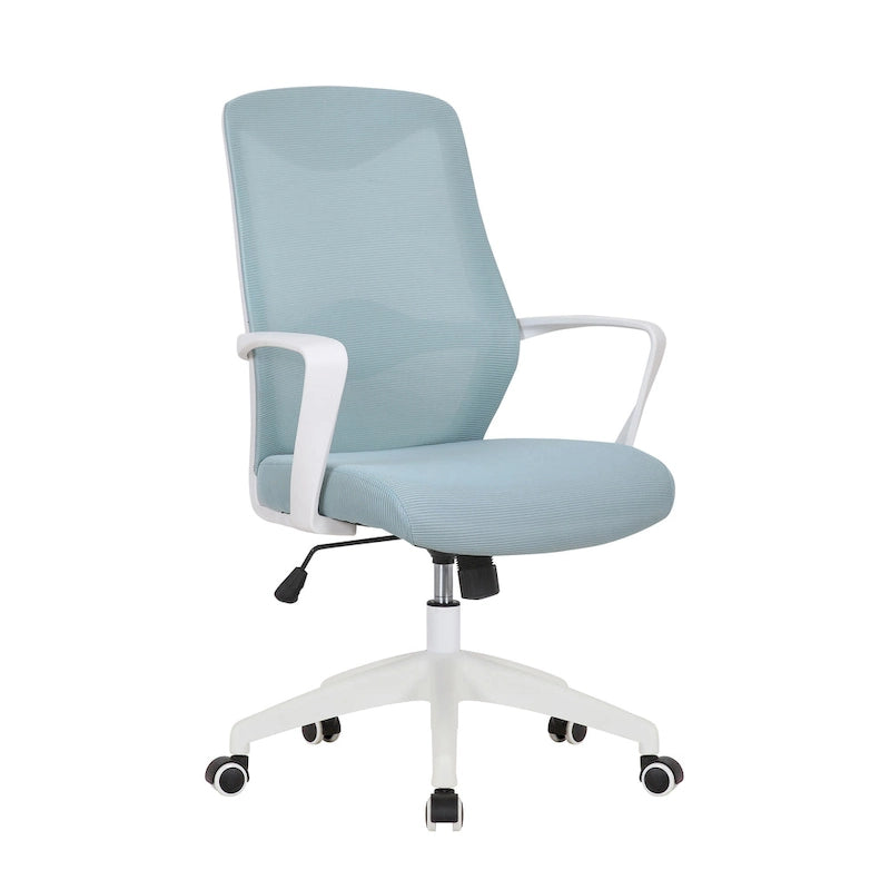 Chaise de bureau Porthos Home Casen, dossier en maille, assise réglable en hauteur
