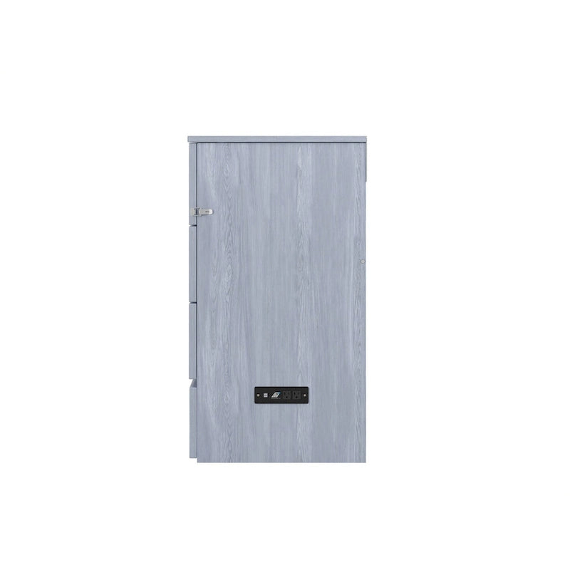 Lit escamotable Northfield Queen avec matelas, coloris bois flotté