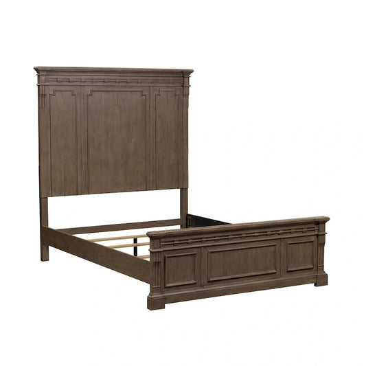Lit à panneaux Town &amp; Country taupe poussiéreux