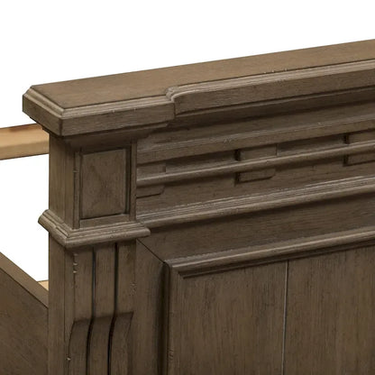 Lit à panneaux Town &amp; Country taupe poussiéreux