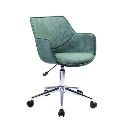 Chaise de bureau réglable Porthos Home Xen, microfibre, piètement chromé