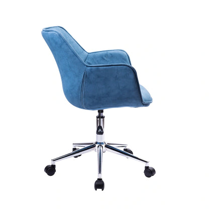 Chaise de bureau réglable Porthos Home Xen, microfibre, piètement chromé